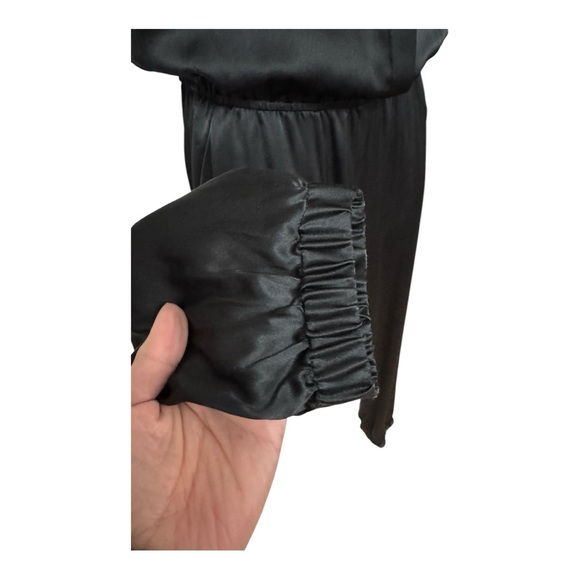 CAMI NYC | $352 The Maddi Short Sleeve Jumpsuit 100% Silk in Black, Size XS - Picture 10 of 15